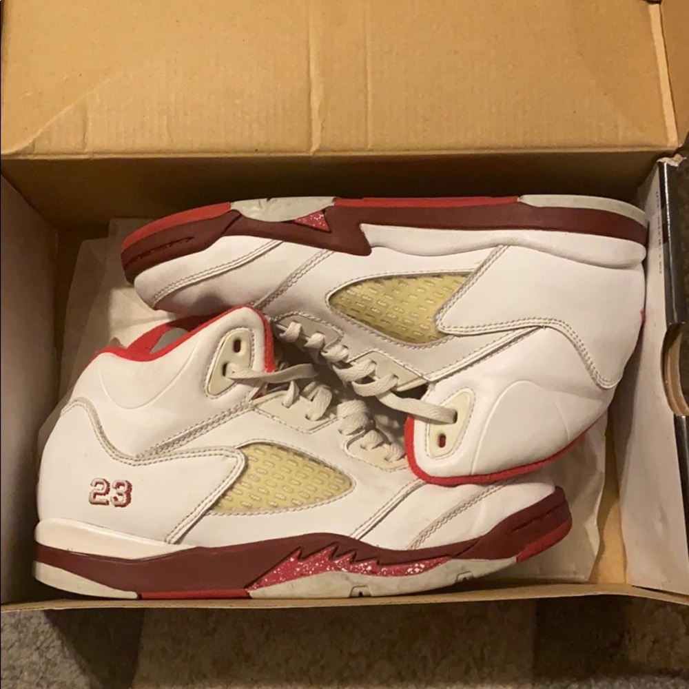 Jordan Girls 5 Retro (PS) Kids 3Y Sneaker Vintage